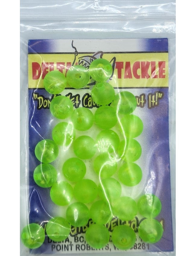 Delta Tackle Beads - Green 58405 - 5mm - 60 pack