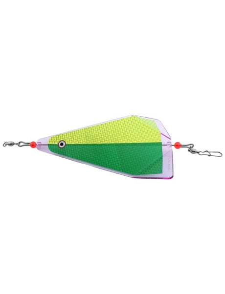 Gibbs Inline Flasher - UV 50/50 Green/Chartreuse Prism 88658 - 6"