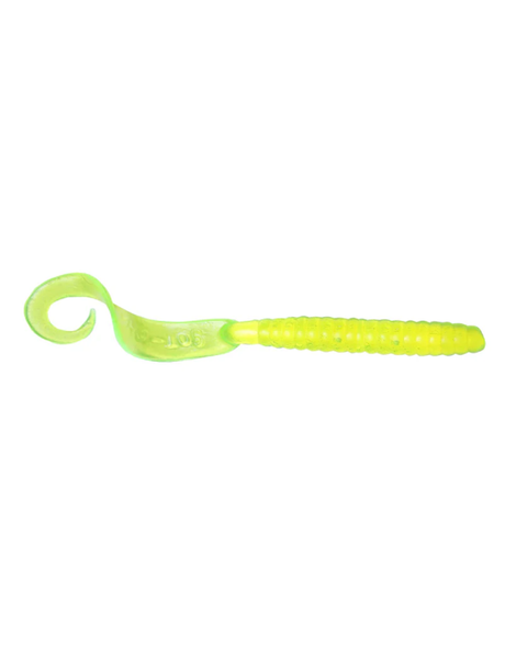Got-Cha Curly Tail Grub - Chartreuse 6" 20pk