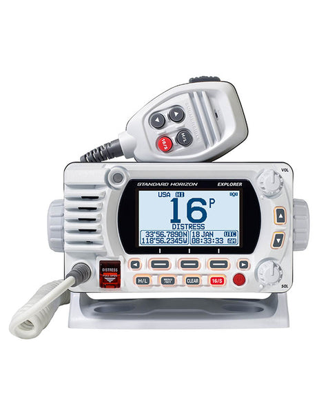 Standard Horizon GX1850G 25W Fixed Mount VHF Radio with GPS - White