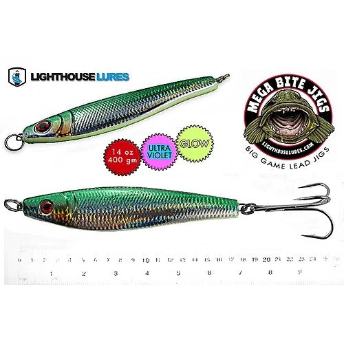 Lighthouse Lure Deep Drop Jig Green Herring - 14oz