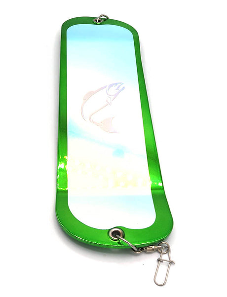 Westcoast Fishing Tackle Electro Mirror Flasher - Green Hornet UVEMF-GH