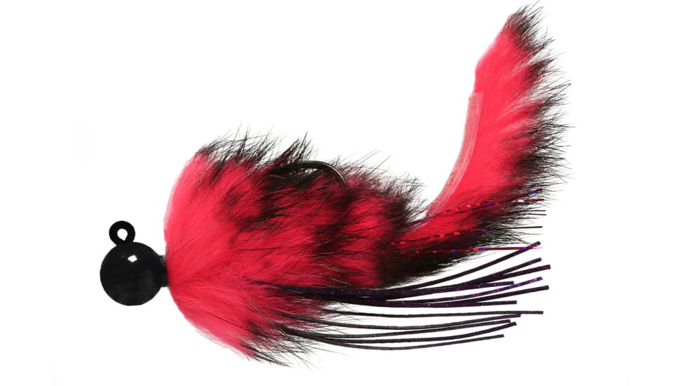 Hawken Aerojig - Black with Cerise & Black #07 ATJ38007 - 3/8 oz & 2/0 Hook