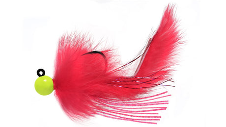 Hawken Aerojig - Chartreuse with Pink #19 ATJ38019 - 3/8 oz & 2/0 Hook