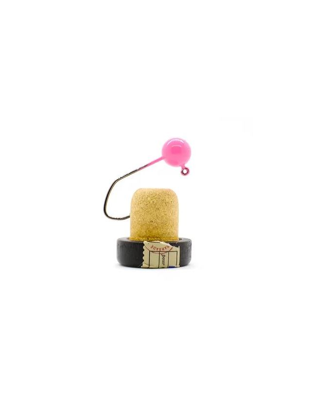 Jig Geek Jig Head - Hot Pink 18JH-HOTP - 1/8oz with 1/0 Hook 5pk