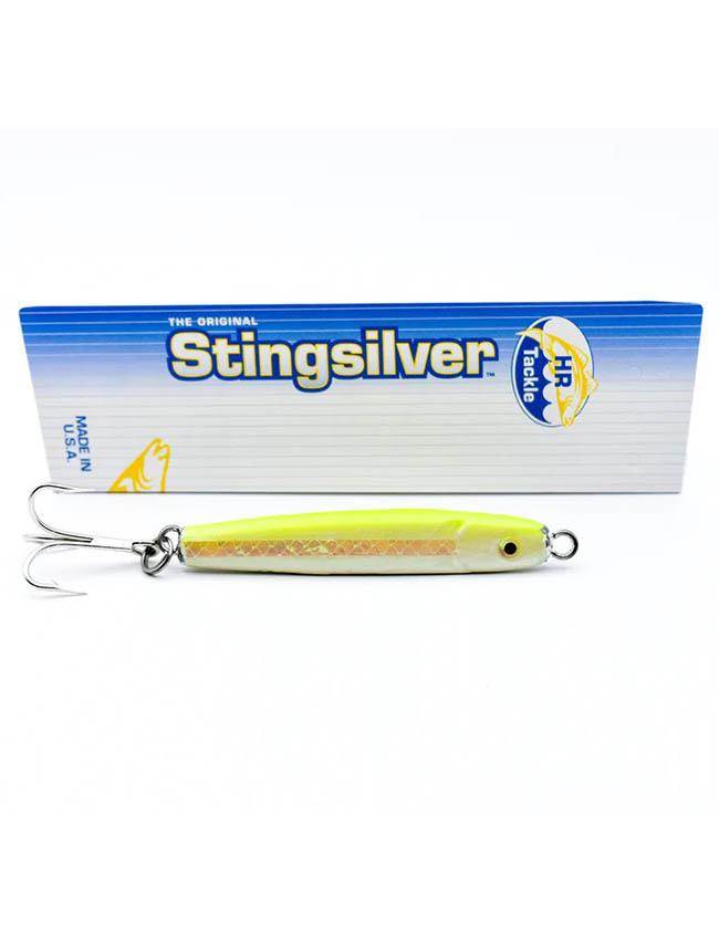 HR Tackle Stingsilver Jig - 1-1/2oz Chartreuse Silverside