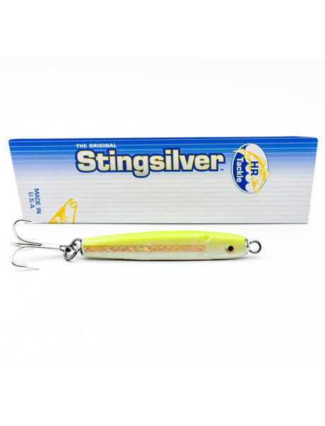 HR Tackle Stingsilver Jig - 1-1/2oz Chartreuse Silverside