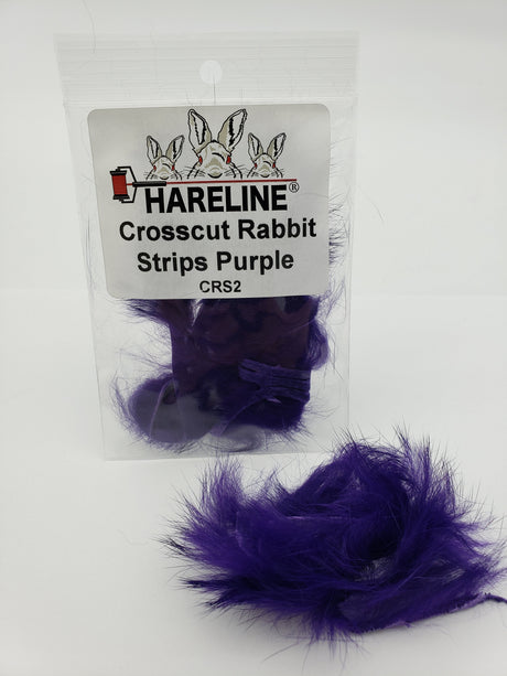 Hareline Crosscut Rabbit Strips - Purple #2