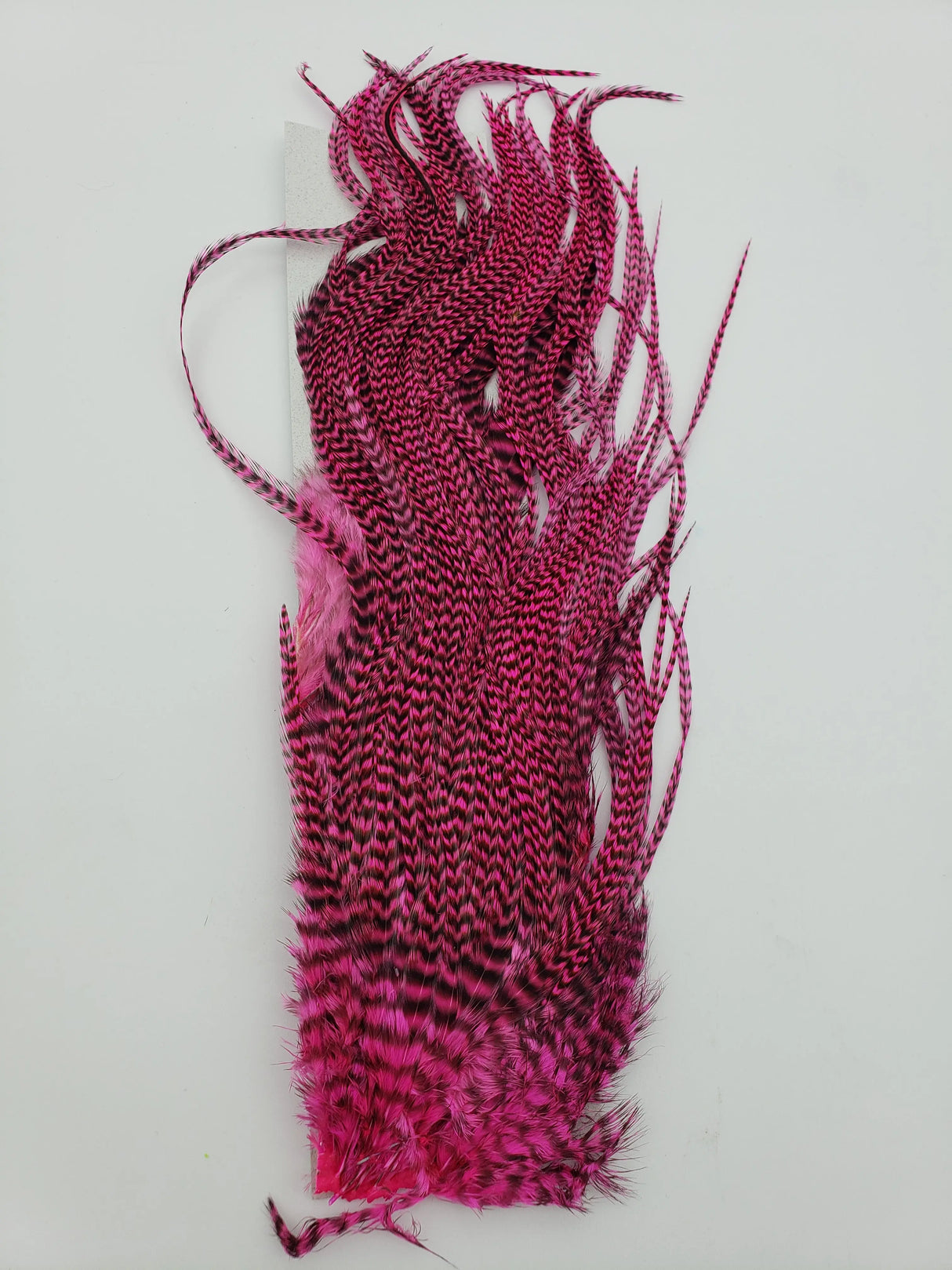 Hareline Half Grizzly Saddle - Pink #289 Hareline Dubbin