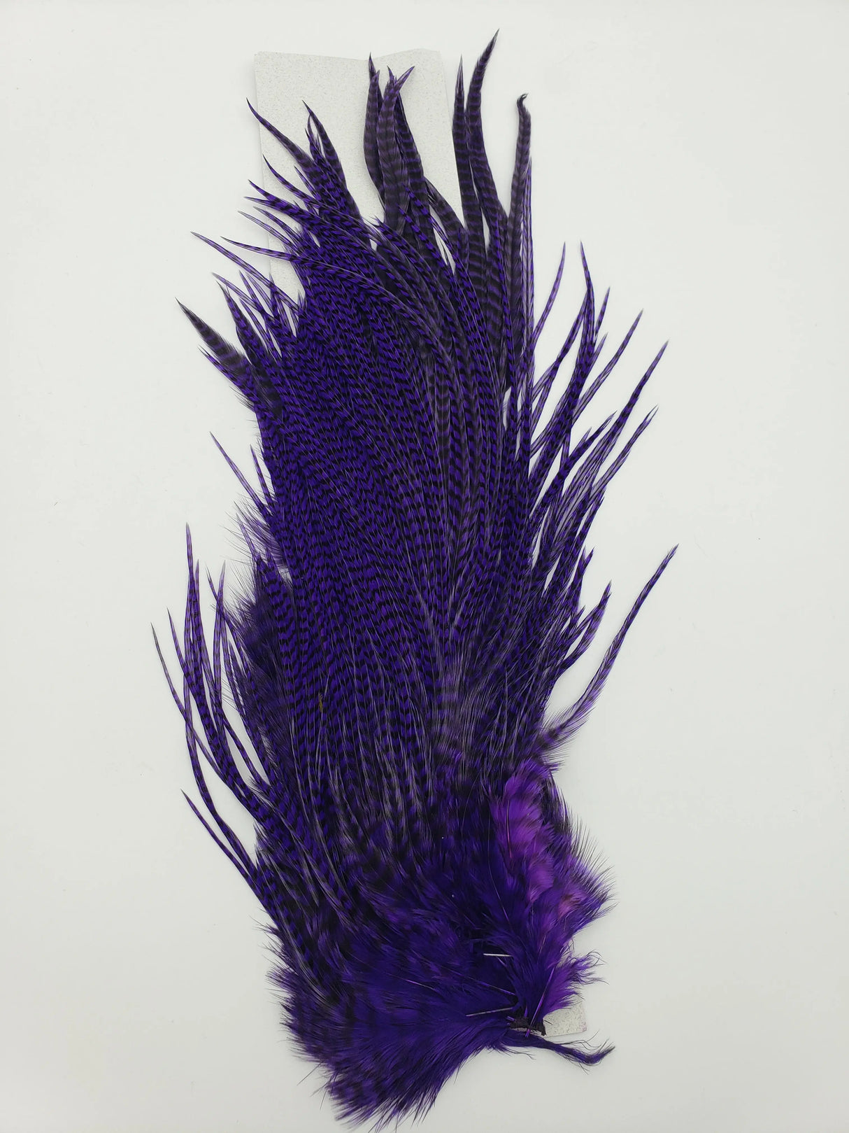 Hareline Half Grizzly Saddle - Purple #298 Hareline Dubbin