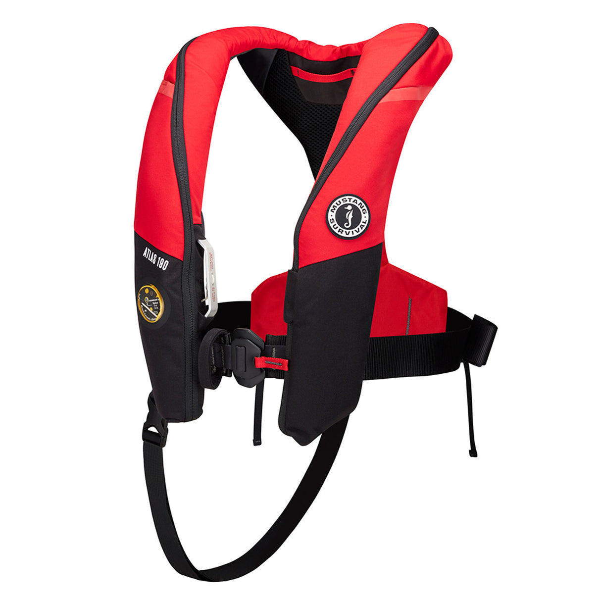 Mustang Atlas 190 DLX Inflatable MD3195E1-Bk - Red