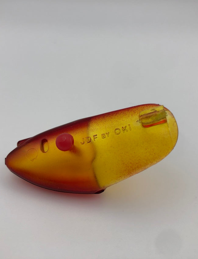 Oki JDF Clear Red Monkey Puke Teaser Head - Bulk (1107T)