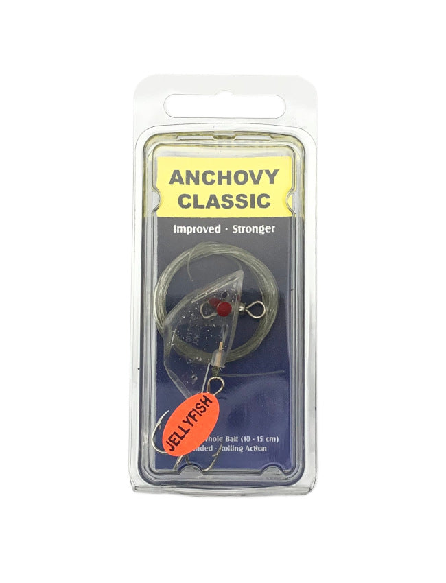 Oki Anchovy Classic Teaser Head Rigged - Jellyfish Silver Flake