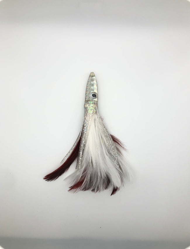 Candy Bar Tuna Feather 6" - Brown/White