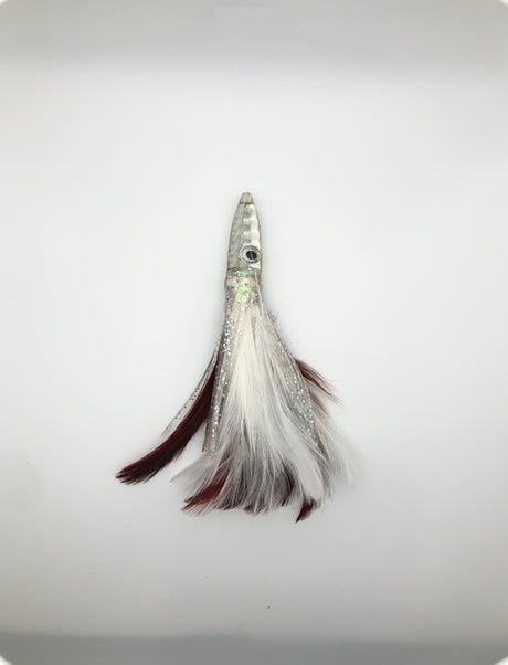 Candy Bar Tuna Feather 6" - Brown/White