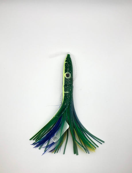 P-Line Tuna Titan Feather - Green/Blue/Yellow