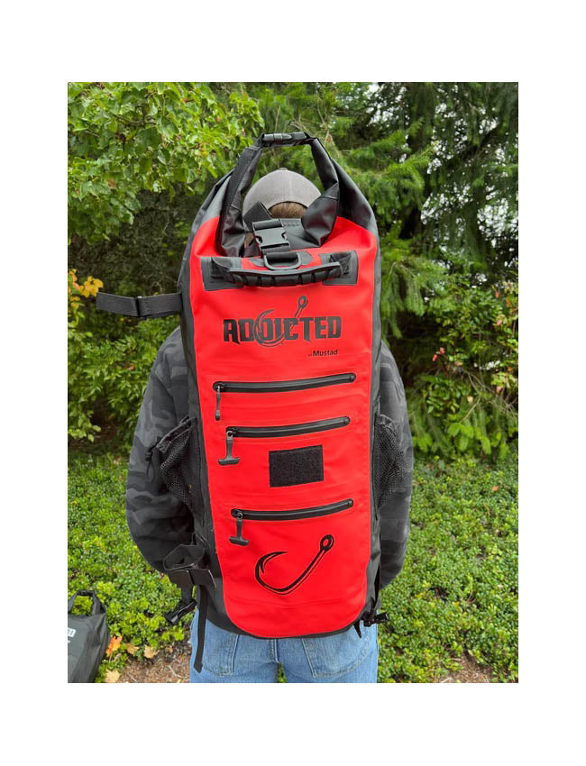 Mustad Addicted Fishing Chrome Hunter 40L BackPack - Red