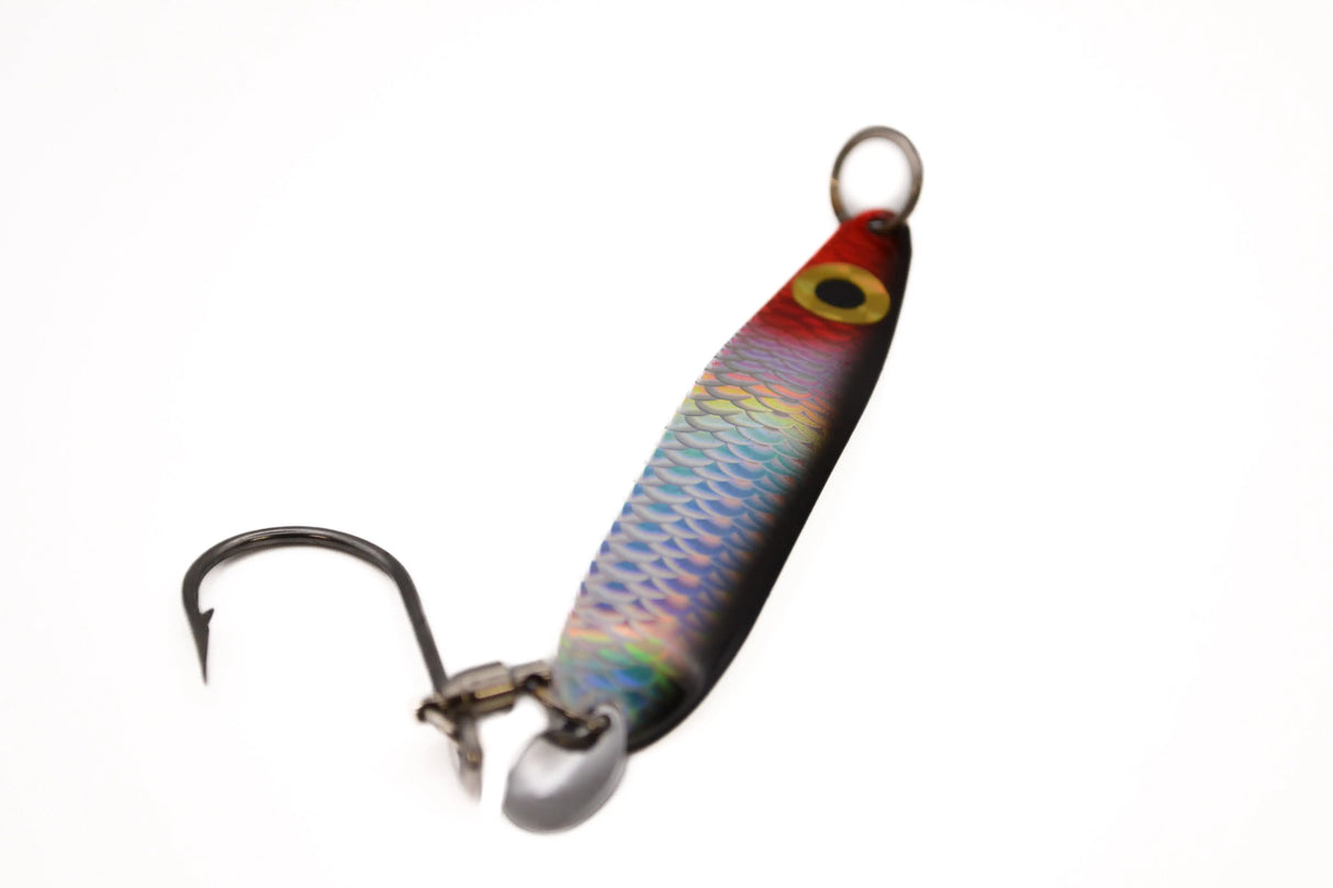 Westcoast Fishing Tackle Phat-E Super Hero Spoon 3.5" - Punisher/Glow Westcoast Fishing Tackle