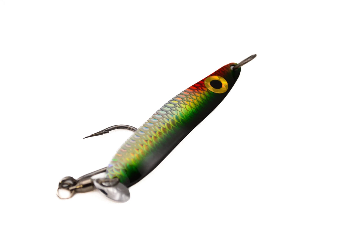Westcoast Fishing Tackle Phat-E Super Hero Spoon 3.5" - Godzilla/UV Westcoast Fishing Tackle