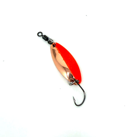 Prime Lures Wiggler Jr. 1/8 oz Spoon - Copper/Orange