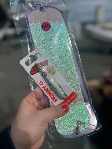 Squiggle Silver Salmon Combo (Flasher + Spoon)
