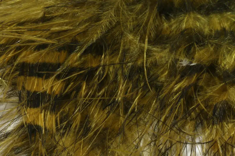 Hareline Jailhouse Marabou - Brown Olive Barred Black #43 Hareline Dubbin