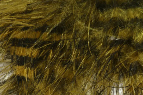 Hareline Jailhouse Marabou - Brown Olive Barred Black #43 Hareline Dubbin