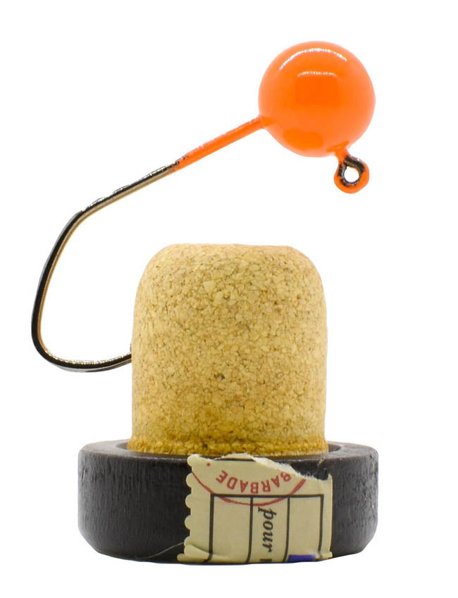 Jig Geek Jig Head - Blaze Orange 12JH-BO - 1/2oz with 3/0 Hook 4pk