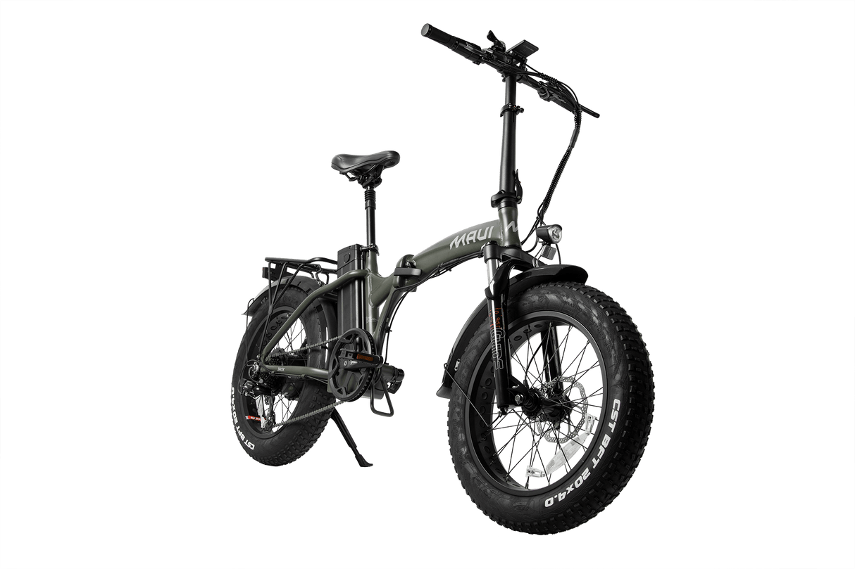 Maui Jack MBFB01 Electric Folding Bike MBFB01GRN - Black