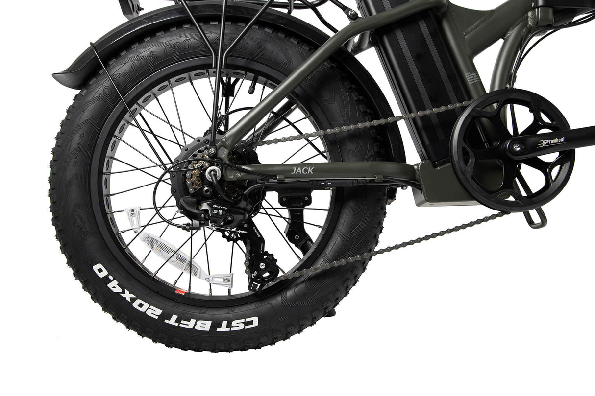 Maui Jack MBFB01 Electric Folding Bike MBFB01GRN