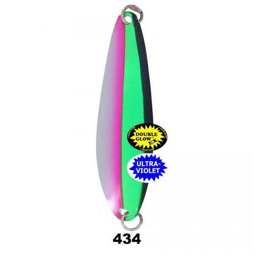 Silver Horde Kingfisher Spoon - Glow/UV Pink Sink 4131-000-434 - 3" Spoon