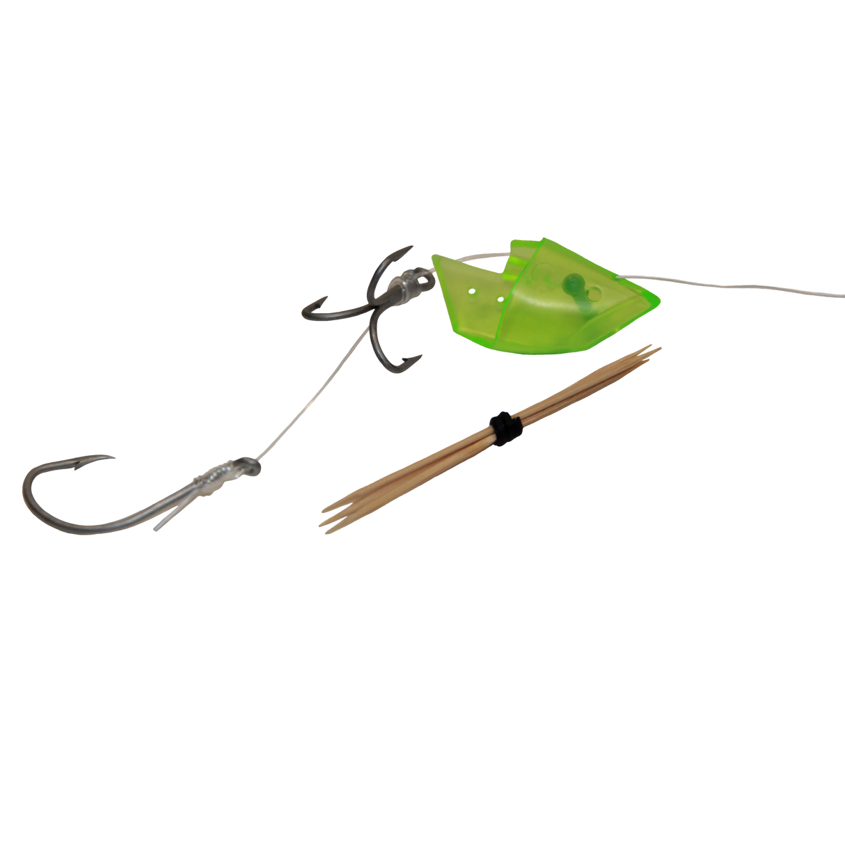 Lighthouse Lures Anchovy Bait Holder - UV Green - Rigged 1pk
