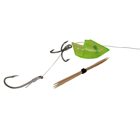 Lighthouse Lures Anchovy Bait Holder - UV Green - Rigged 1pk