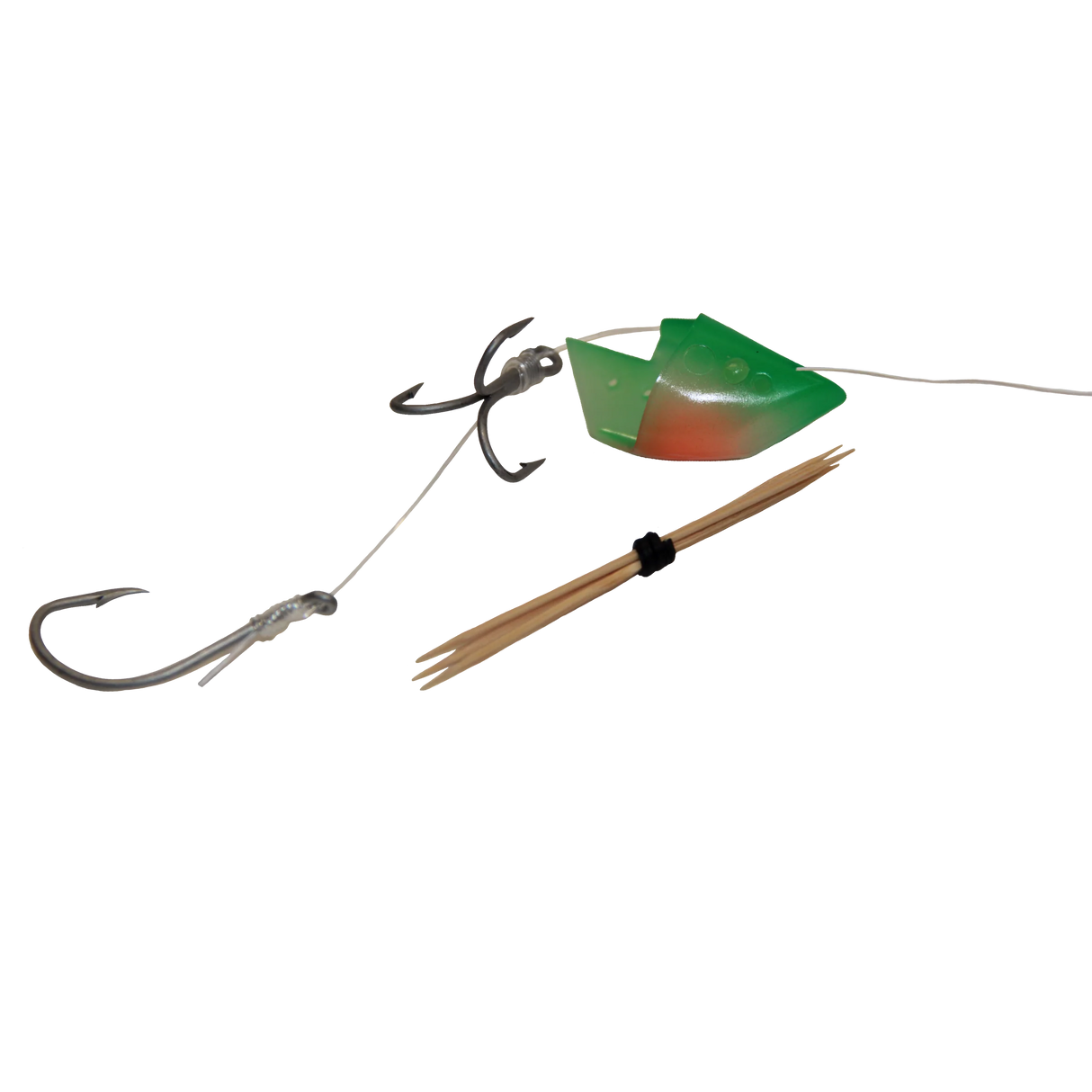 Lighthouse Lures Anchovy Bait Holder - Glow Orange Stripe Green Back