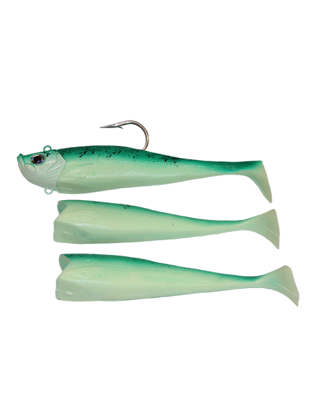 Lighthouse Lures 14oz MegaBite Swimtail Jig - Green Demon