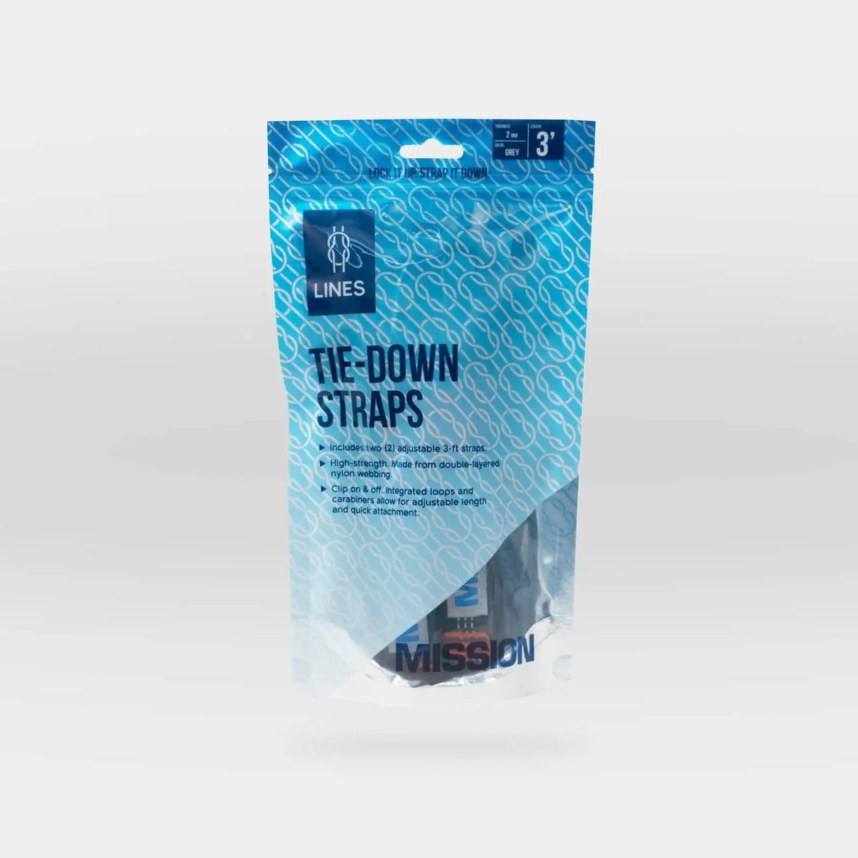 REEF Tie-Down Straps | 2-PK Straps & Clips for Inflatables Mission Outdoor