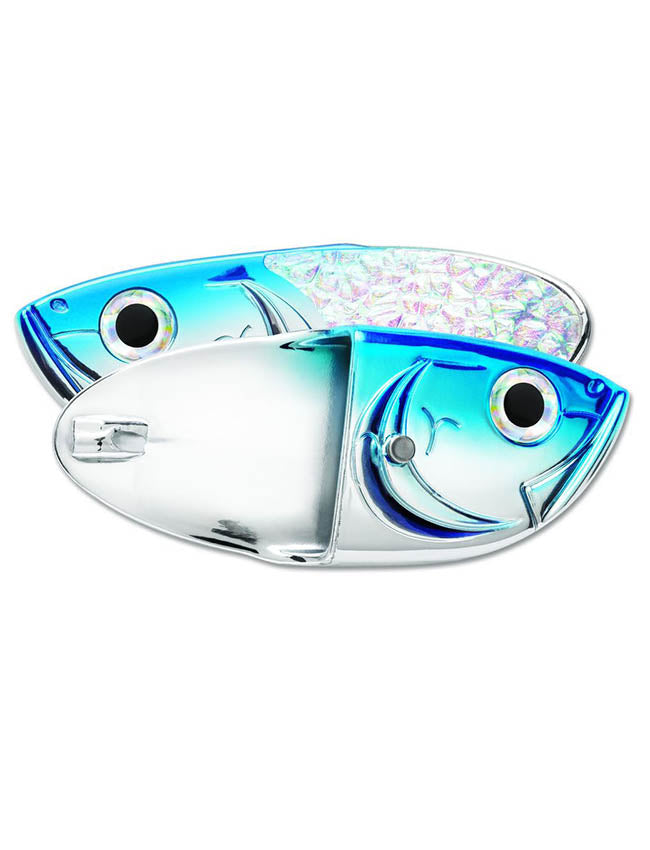 Luhr Jensen Cut Bait Head - Chrome Blue 2230-001-1566