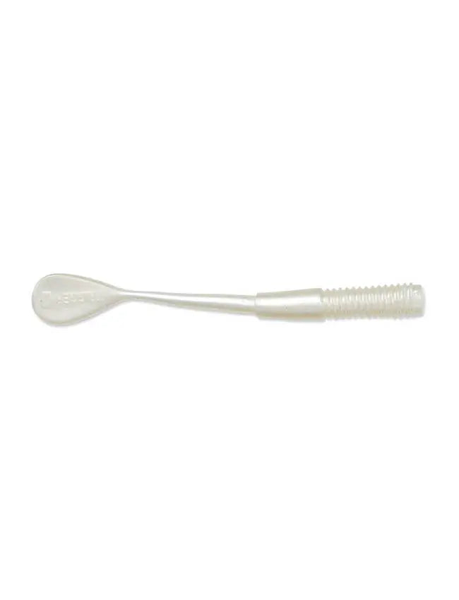 Luhr Jensen Steelhead Paddle Tail Worm 4" - UV Milky White 2610-003-1574