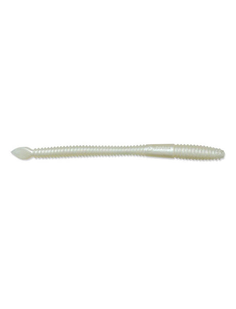 Luhr Jensen Steelhead Spade Tail Worm 4.5" - Milky White 2620-003-1574