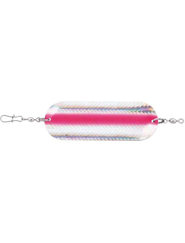 Luhr Jensen Trout & Kokanee Dodger - Chrome/OPink Reflex 5100-040-7002