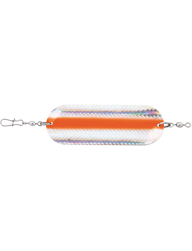Luhr Jensen Trout & Kokanee Dodger - Chrome/Orange Reflex 5100-040-7005