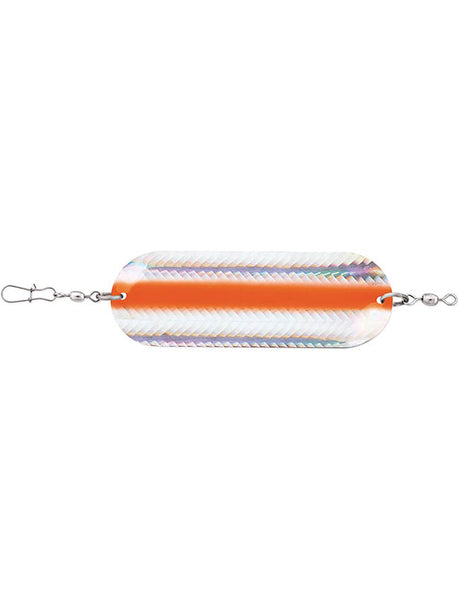 Luhr Jensen Trout & Kokanee Dodger - Chrome/Orange Reflex 5100-040-7005