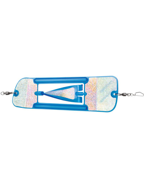 Luhr Jensen Coyote Cyclone Flasher 5800-000-6120 - Blue Crack Glow Moon Jelly - 8-1/4"