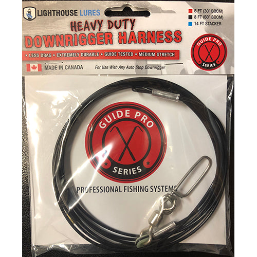 Lighthouse Lures Heavy Duty Downrigger Harness - 8 ft (for 60" boom)