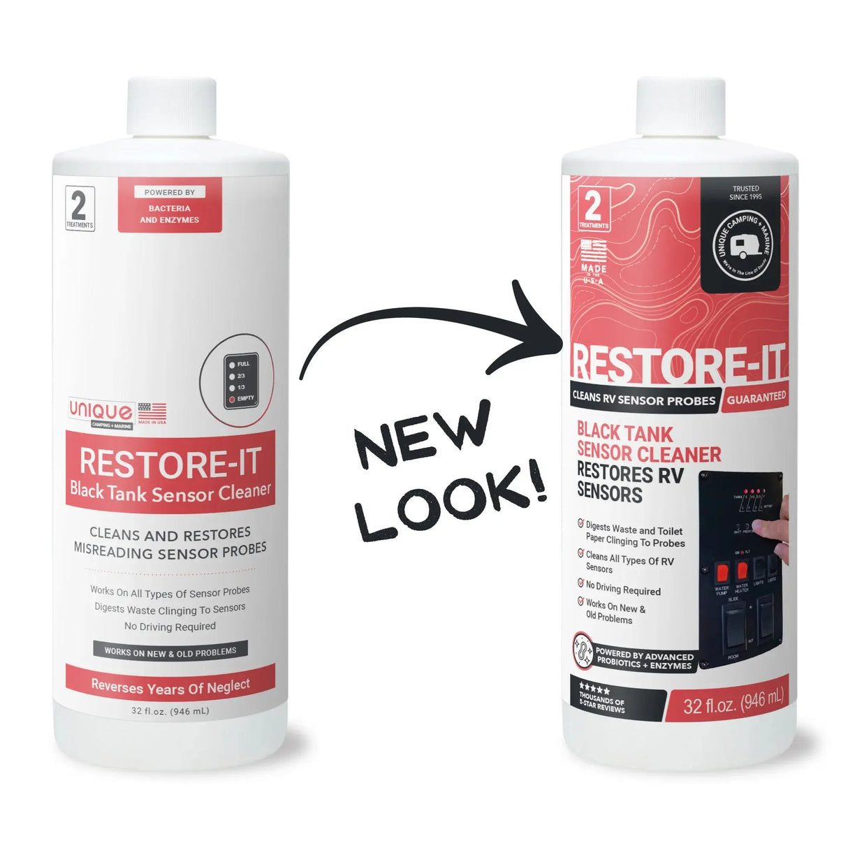 3. Restore-It Black Tank Sensor Cleaner Unique Camping + Marine