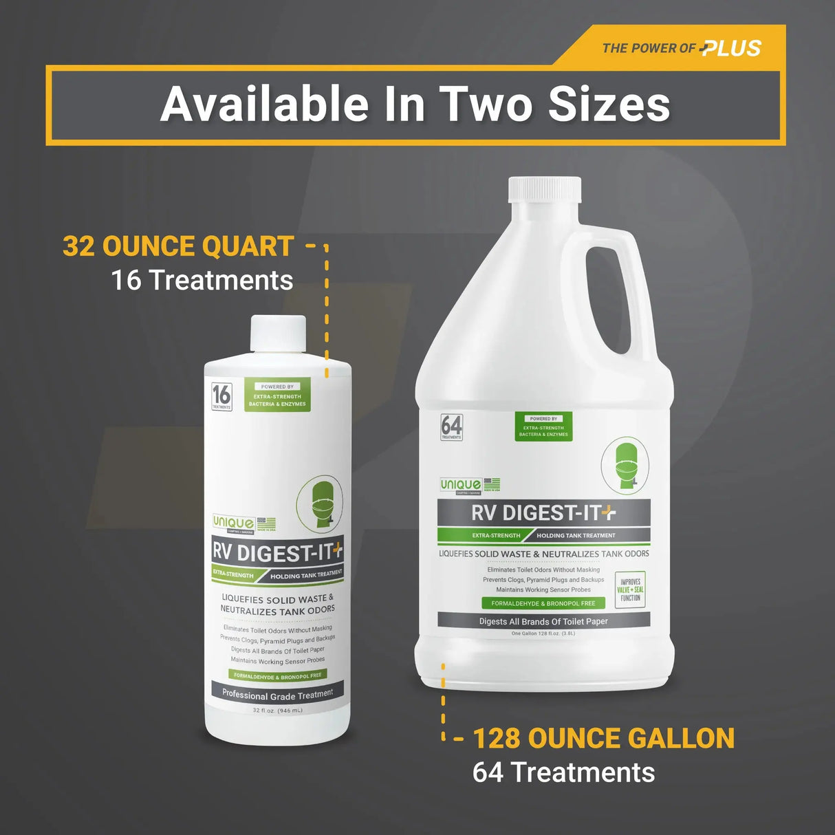 4. RV Digest-It+ Extra Strength Holding Tank Treatment Unique Camping + Marine
