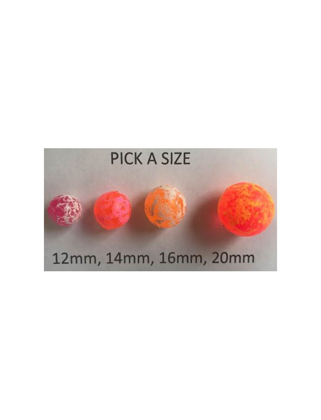Mad River Soft Beads - Speckled Cerise - 16mm - 12 per bag