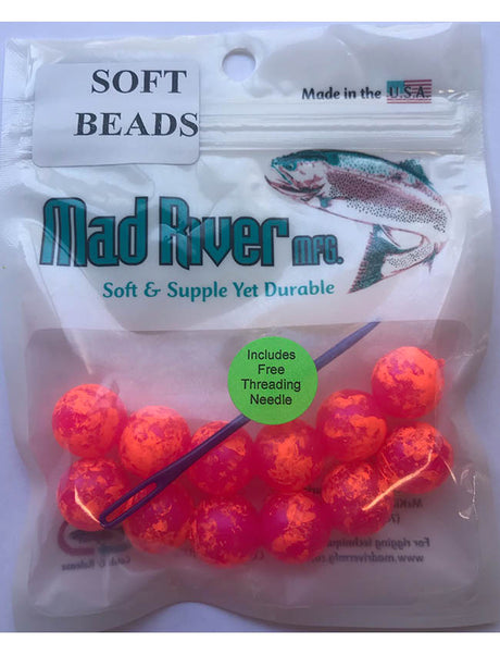 Mad River Soft Beads - Pink Haze - 12mm - 32 per bag