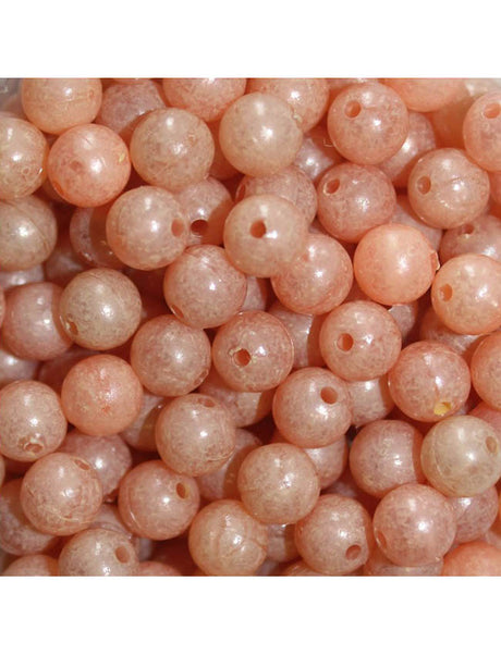 TroutBeads Mottled Beads - Peach Pearl - 12mm (10pk)