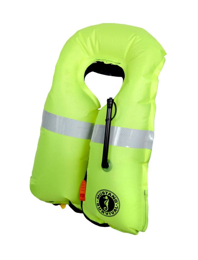 Mustang Inflatable H.I.T High Visibility Inflatable PFD - Auto Hydrostatic MD3153-T3